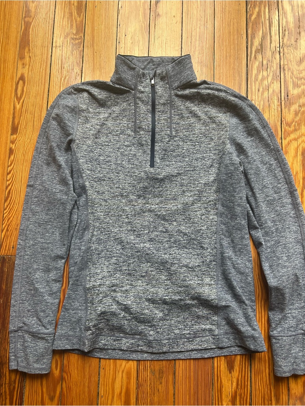 Lululemon Men's Gray Surge Quarter-Zip Performance Pullover size small